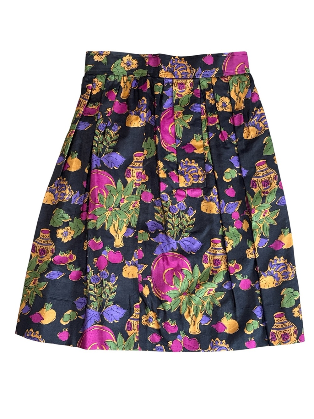 Saint Laurent Vintage Floral Vase a-line skirt
